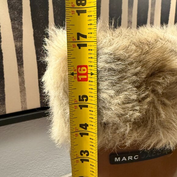 Marc Jacobs | Knee-High Rubber Boot w/ Fur Trim and Laces | Size 7/7.5 - Picture 11 of 16